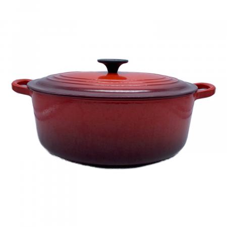 LE CREUSET (ルクルーゼ) 両手鍋 SIZE 27cm レッド ココット・オーバル