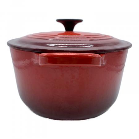 LE CREUSET (ルクルーゼ) 両手鍋 SIZE 27cm レッド ココット・オーバル