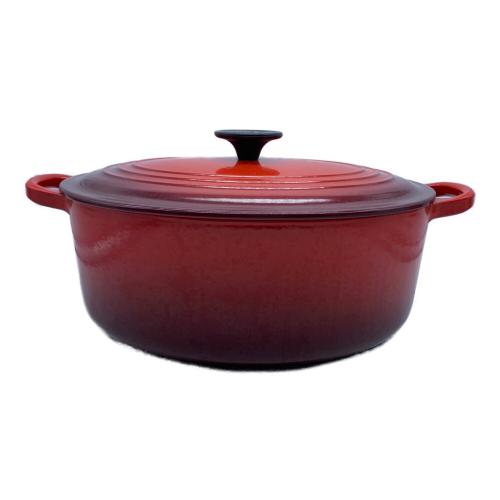 LE CREUSET (ルクルーゼ) 両手鍋 SIZE 27cm レッド ココット・オーバル
