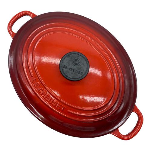 LE CREUSET (ルクルーゼ) 両手鍋 SIZE 27cm レッド ココット・オーバル