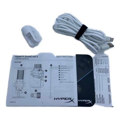 HYPERX (ハイパーエックス) QUADCAST S コンデンサーマイク HXR-MIQ1S-XX-WT