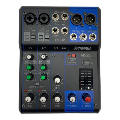 YAMAHA (ヤマハ) ミキシングコンソール MG06 取扱説明書欠品