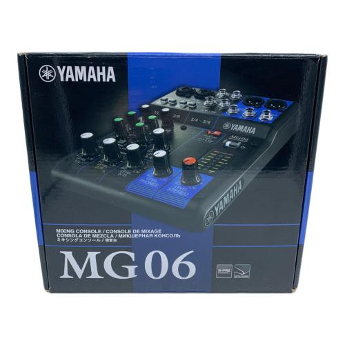 YAMAHA (ヤマハ) ミキシングコンソール MG06 取扱説明書欠品