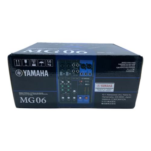YAMAHA (ヤマハ) ミキシングコンソール MG06 取扱説明書欠品