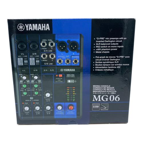 YAMAHA (ヤマハ) ミキシングコンソール MG06 取扱説明書欠品