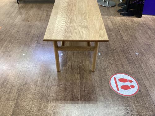 ACTUS (アクタス) ソファテーブル 幅:約110㎝ ナチュラル LODGE SOFA TABLE