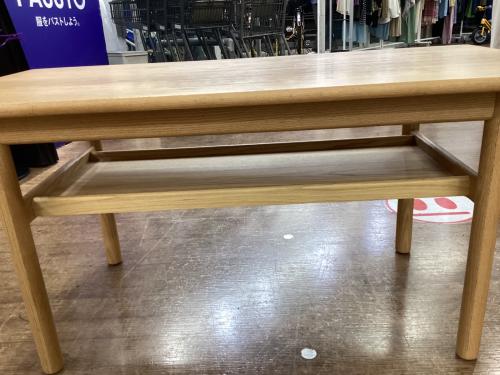 ACTUS (アクタス) ソファテーブル 幅:約110㎝ ナチュラル LODGE SOFA TABLE