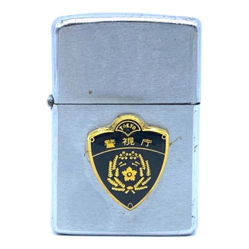 ZIPPO (ジッポ) オイルライター 1974年製 警視庁エンブレムバッチ付