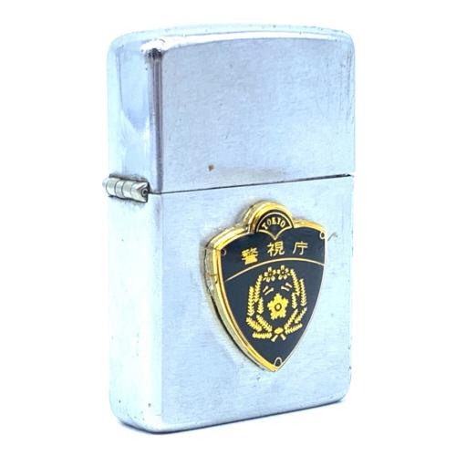 ZIPPO (ジッポ) オイルライター 1974年製 警視庁エンブレムバッチ付
