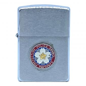 ZIPPO (ジッポ) オイルライター 1996年製 神奈川警察学校 校章バッチ付