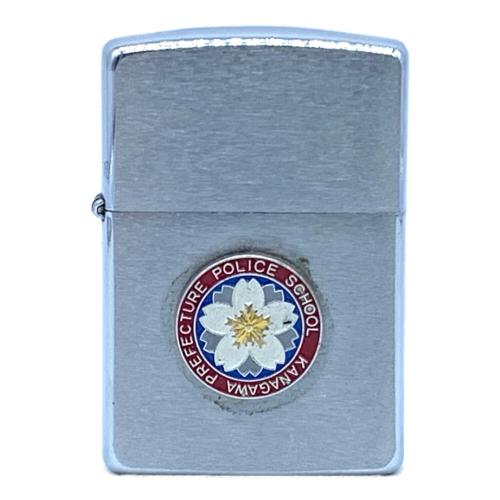 ZIPPO (ジッポ) オイルライター 1996年製 神奈川警察学校 校章バッチ付