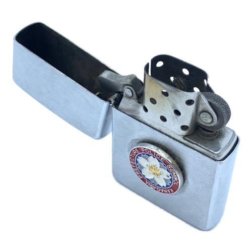 ZIPPO (ジッポ) オイルライター 1996年製 神奈川警察学校 校章バッチ付