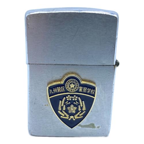 ZIPPO (ジッポ) オイルライター 1982年製 九州管区警察学校バッチ付