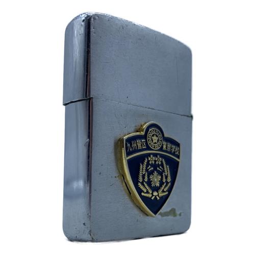 ZIPPO (ジッポ) オイルライター 1982年製 九州管区警察学校バッチ付