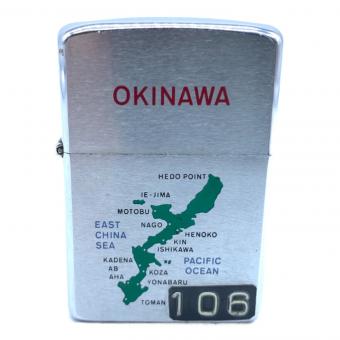 ZIPPO (ジッポ) オイルライター 1981年製 OKINAWA周辺マップ バッチ付属