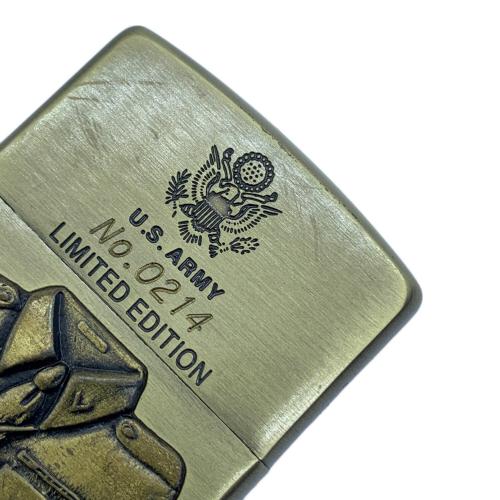 ZIPPO (ジッポ) オイルライター 1995年製 U.S.ARMY LIMITED EDITION No,0214 階級バッチ付 @