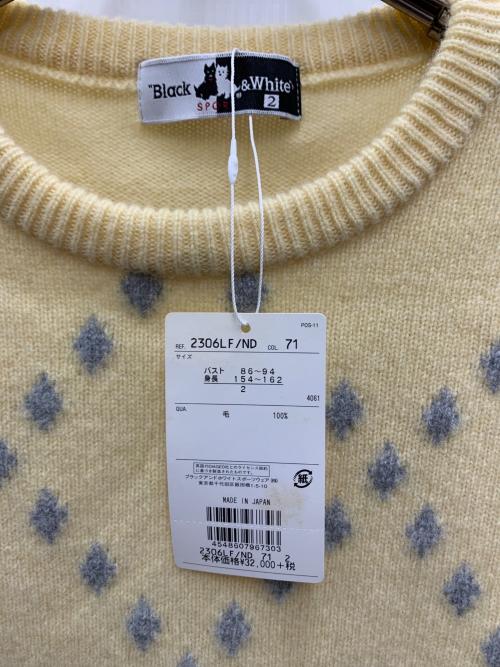 Black&White SPORTS ゴルフウェア(トップス) レディース SIZE 2 イエロー