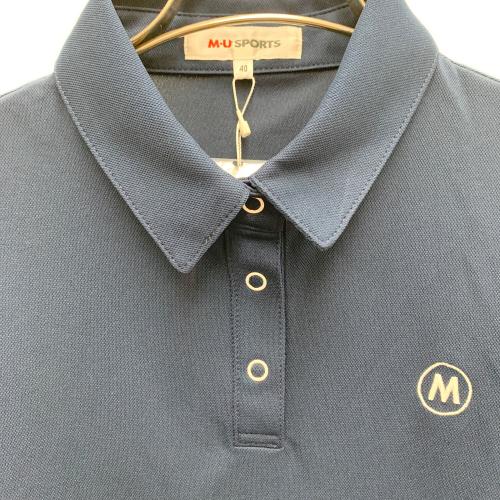M U SPORTS (エムユースポーツ) ポロシャツ ゴルフウェア(トップス) レディース ネイビー