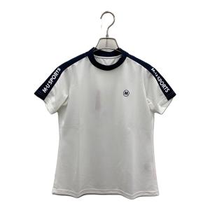 M U SPORTS (エムユースポーツ) ゴルフウェア(トップス) レディース ホワイト×ネイビー