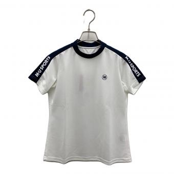 M U SPORTS (エムユースポーツ) ゴルフウェア(トップス) レディース ホワイト×ネイビー