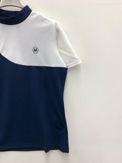M U SPORTS (エムユースポーツ) ゴルフウェア(トップス) レディース ネイビー×ホワイト
