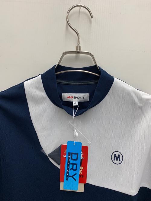 M U SPORTS (エムユースポーツ) ゴルフウェア(トップス) レディース ネイビー×ホワイト