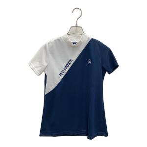 M U SPORTS (エムユースポーツ) ゴルフウェア(トップス) レディース ホワイト×ネイビー