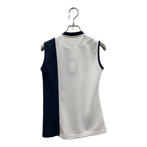 M U SPORTS (エムユースポーツ) ゴルフウェア(トップス) レディース ホワイト×ネイビー