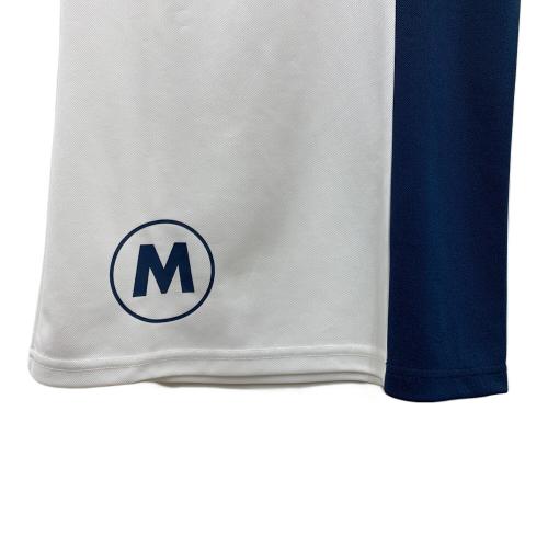 M U SPORTS (エムユースポーツ) ゴルフウェア(トップス) レディース ホワイト×ネイビー
