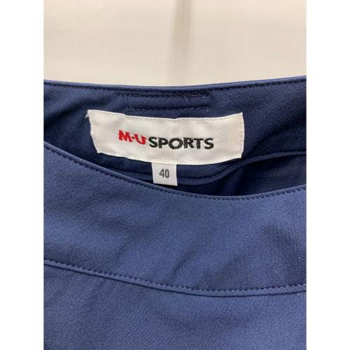 M U SPORTS (エムユースポーツ) ゴルフウェア(スカート) レディース ネイビー×ホワイト