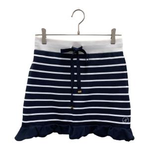 M U SPORTS (エムユースポーツ) ニット ゴルフウェア(スカート) レディース ネイビー×ホワイト