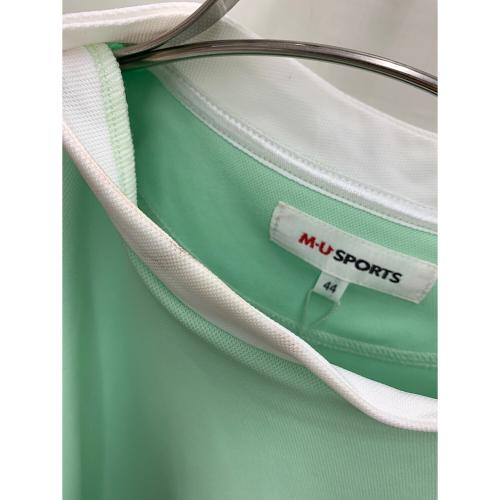 M U SPORTS (エムユースポーツ) ゴルフウェア(トップス) レディース グリーン×ホワイト