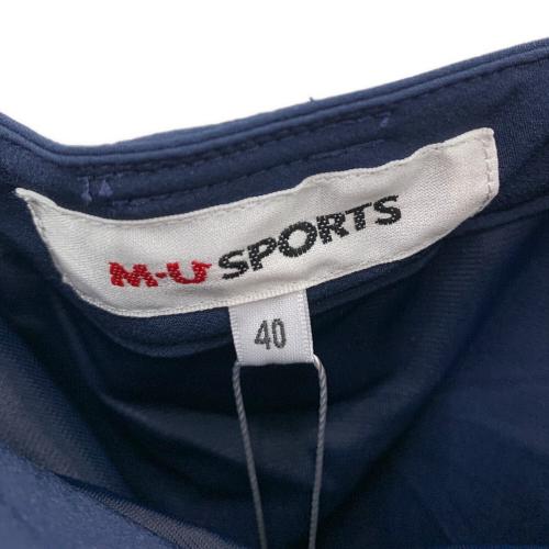 M U SPORTS (エムユースポーツ) ゴルフウェア(スカート) レディース ネイビー×ホワイト