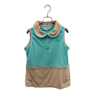 M U SPORTS (エムユースポーツ) ポロシャツ ゴルフウェア(トップス) レディース グリーン×ベージュ