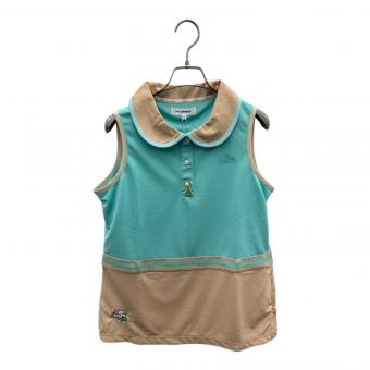 M U SPORTS (エムユースポーツ) ポロシャツ ゴルフウェア(トップス) レディース グリーン×ベージュ