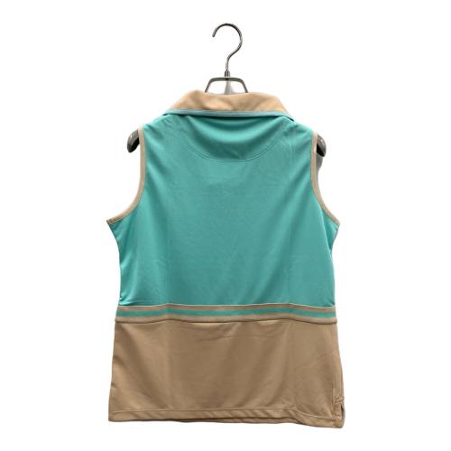 M U SPORTS (エムユースポーツ) ポロシャツ ゴルフウェア(トップス) レディース グリーン×ベージュ