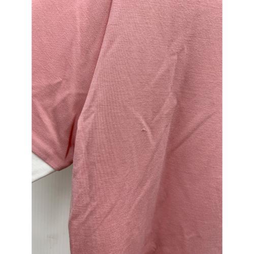 M U SPORTS (エムユースポーツ) ポロシャツ ゴルフウェア(トップス) レディース ピンク×ホワイト