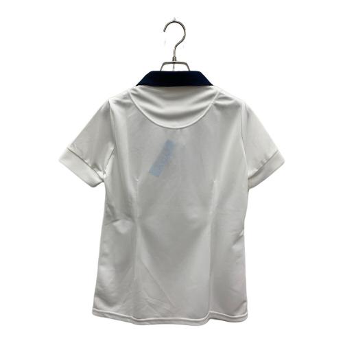 M U SPORTS (エムユースポーツ) ポロシャツ ゴルフウェア(トップス) レディース ホワイト×ネイビー