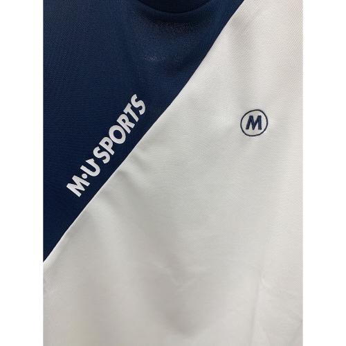 M U SPORTS (エムユースポーツ) ゴルフウェア(トップス) レディース ネイビー×ホワイト