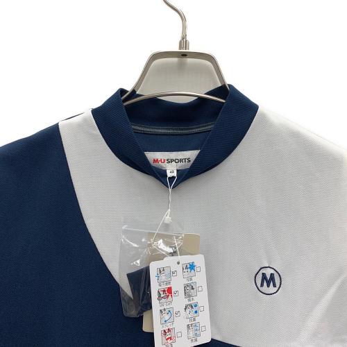 M U SPORTS (エムユースポーツ) ゴルフウェア(トップス) レディース ネイビー×ホワイト