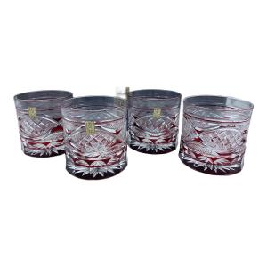 江戸切子　HIROTA GLASS 色被せ硝子切子