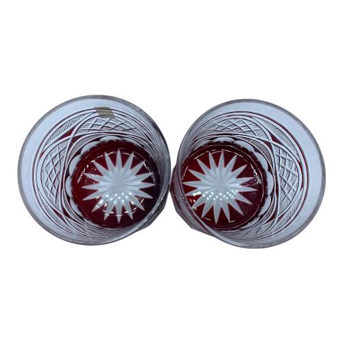 江戸切子　HIROTA GLASS 色被せ硝子切子