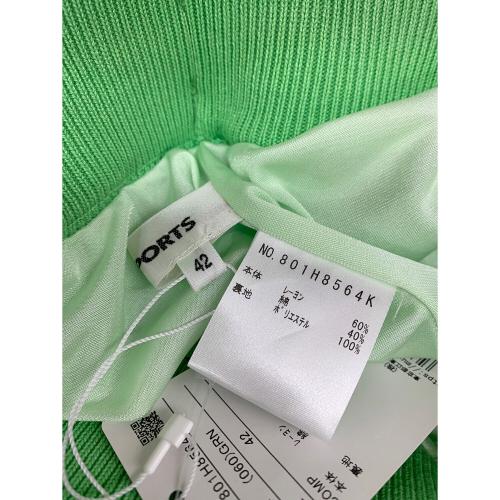 M U SPORTS (エムユースポーツ) ゴルフウェア(スカート) 801H8564K レディース SIZE 42 グリーン×ホワイト