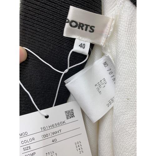 M U SPORTS (エムユースポーツ) ゴルフウェア(スカート) 701H6560K レディース SIZE 40 ホワイト×ブラック