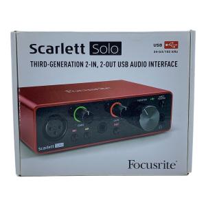 Focusrite (フォーカスライト) オーディオインターフェイス scarlett SOLO