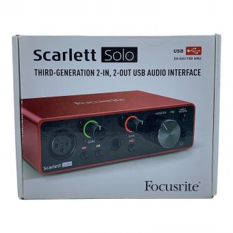 Focusrite (フォーカスライト) オーディオインターフェイス scarlett SOLO