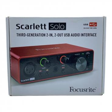 Focusrite (フォーカスライト) Scarlett Solo 3rd Gen スカーレット