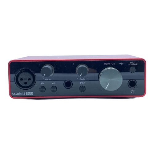 Focusrite (フォーカスライト) オーディオインターフェイス scarlett SOLO