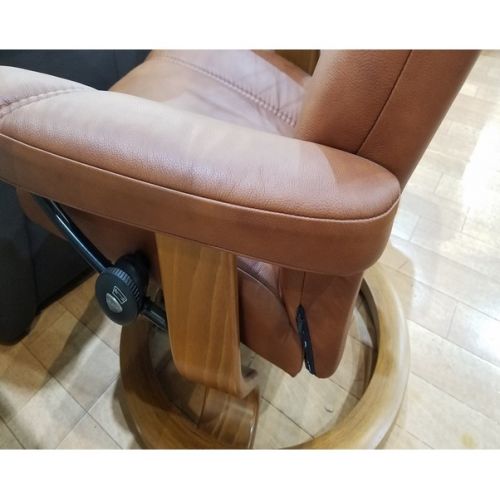 Ekornes (エコーネス) ストレスレスチェア ブラウン オットマン付  コンサル(M) オットマン付