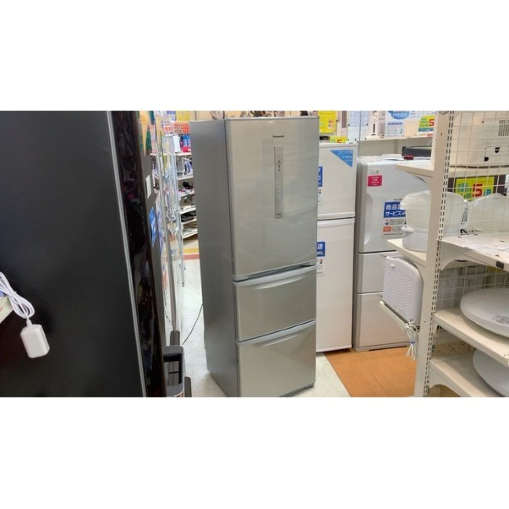 冷蔵庫 3ドア 365L Panasonic 2015年NR-C37DM-S Panasonic (パナソニック) 3ドア冷蔵庫 NR-C37DM-S 2016年製 365L